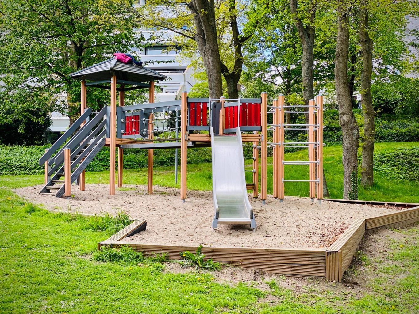 Spielplatz für Kinder Kinderspielplatz in der Ferienanlage der Ferienwohnung Seeschwalbe