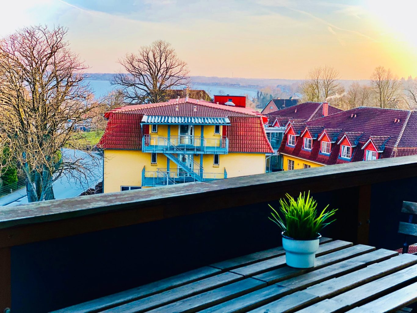 Weitblick von der Loggia auf die Ostsee Aussicht von der Loggia der Ferienwohnung Seeblick in Sierksdorf